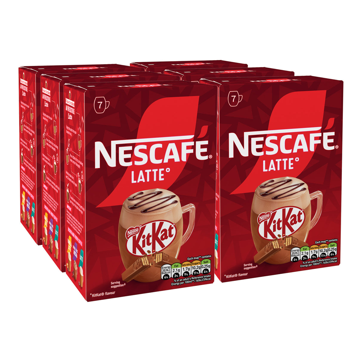 Nescafe KitKat Latte Coffee 6x7 Sachets