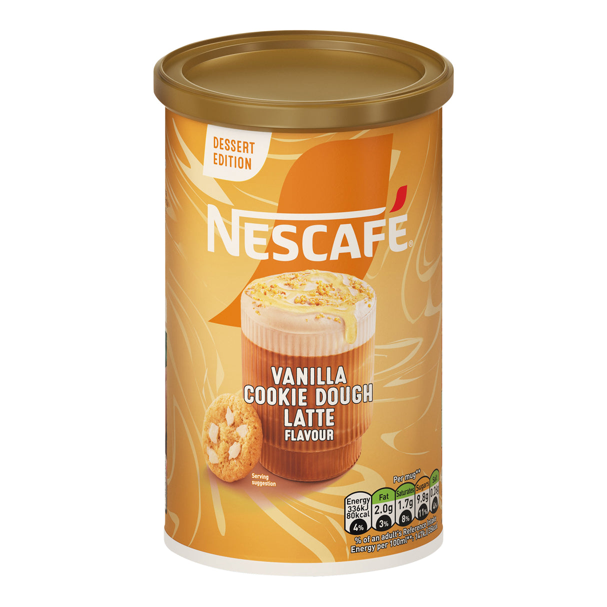 Nescafe Vanilla Cookie Dough Latte Coffee 5x260g Tubs