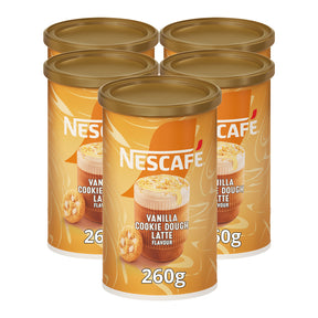 Nescafe Vanilla Cookie Dough Latte flavour coffee tin 1x5