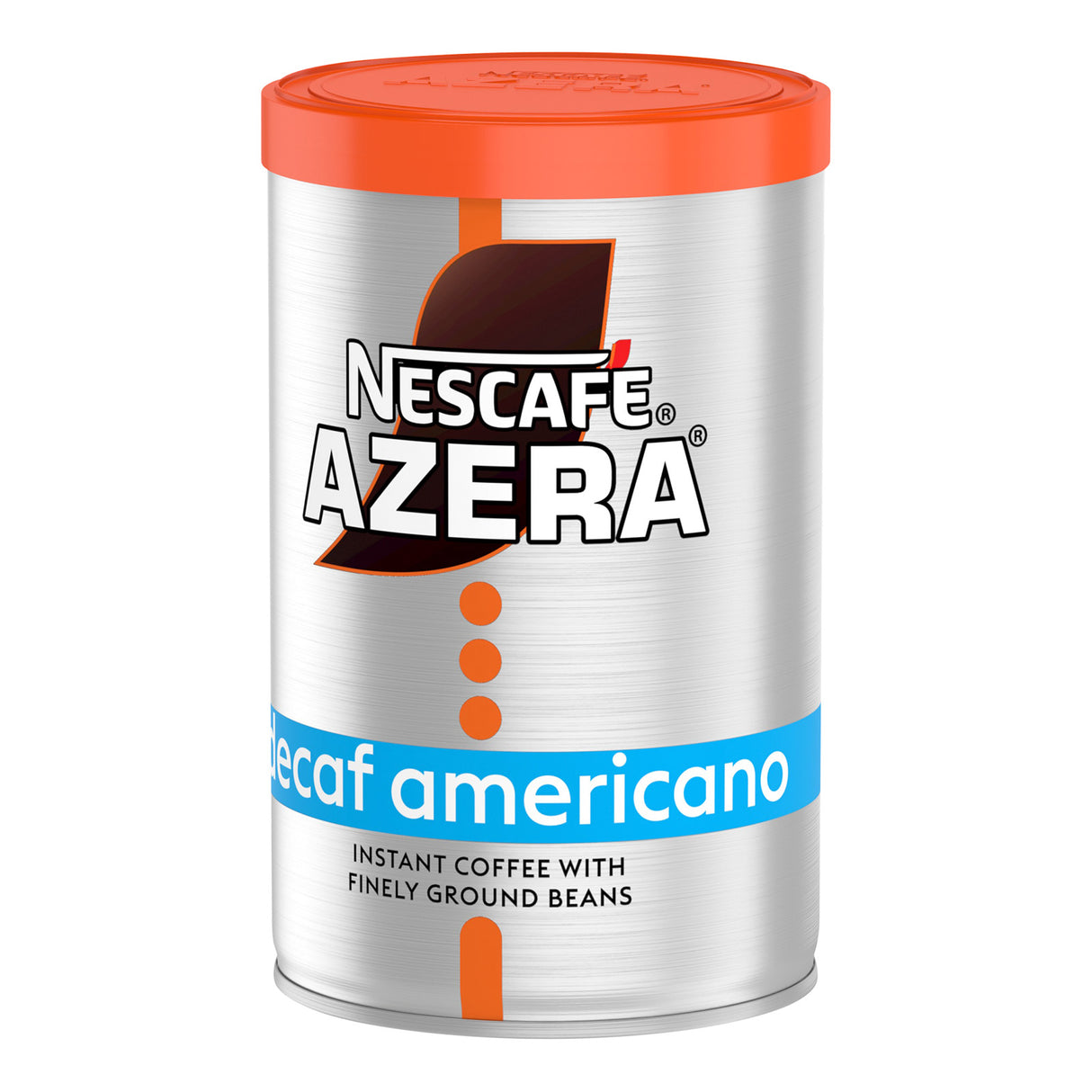 Nescafe Azera decaf americano coffee can left