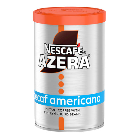 Nescafe Azera decaf americano coffee can left