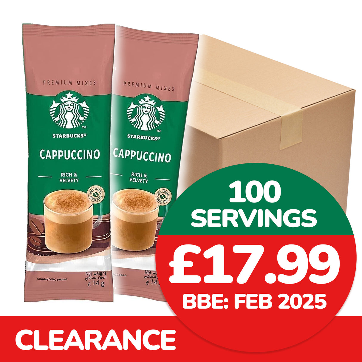 Starbucks Cappuccino Sachets 14g