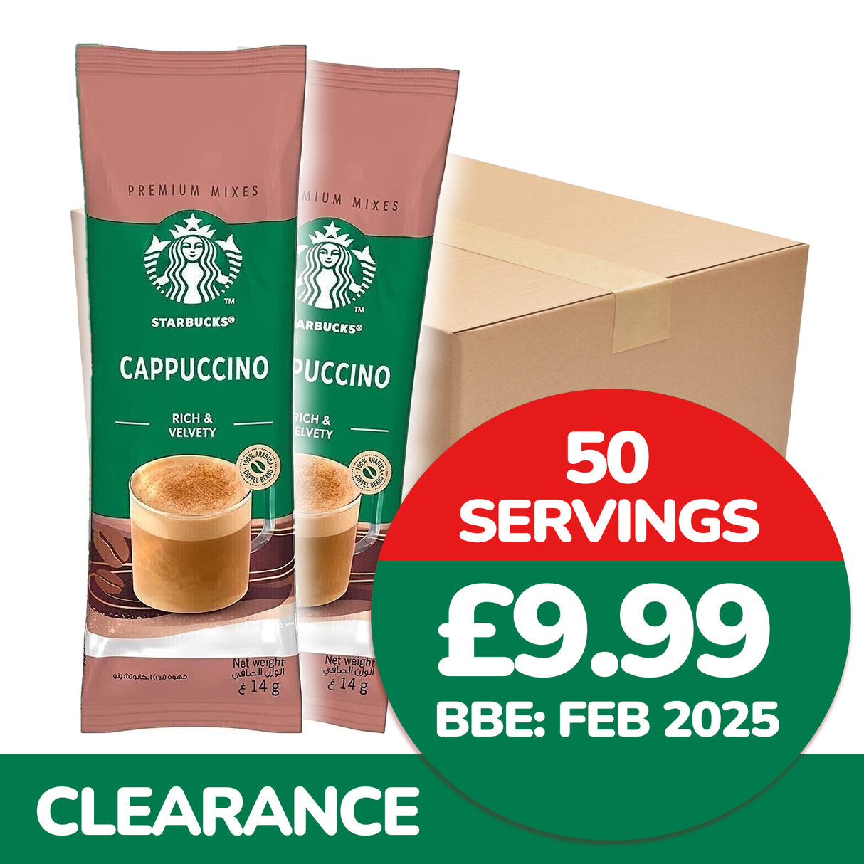 Starbucks Cappuccino Sachets 14g
