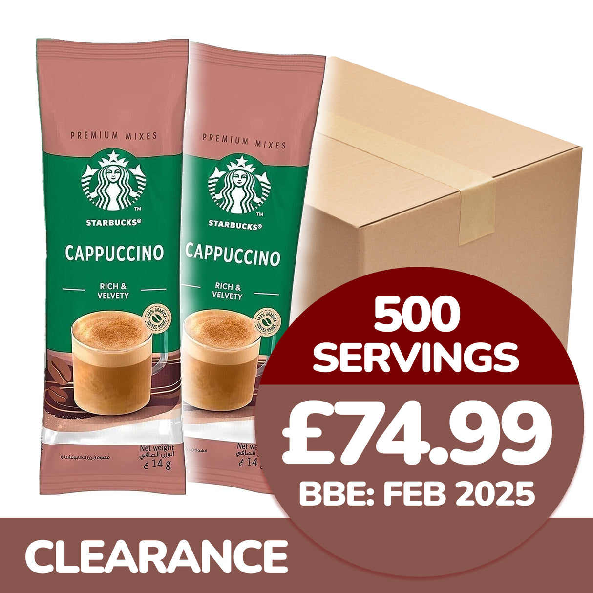 Starbucks Cappuccino Sachets 14g