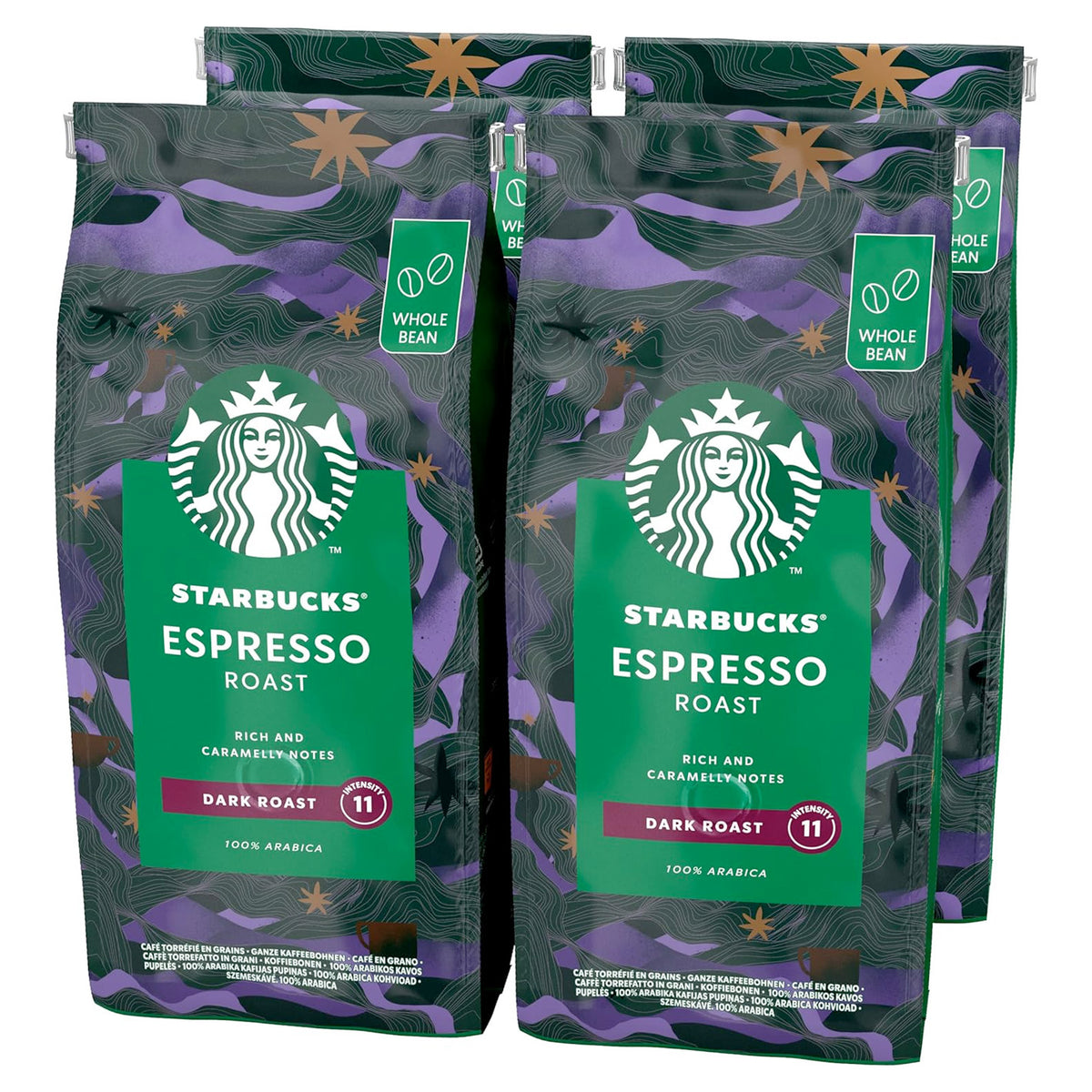 Starbucks Espresso Dark Roast Beans 4x450g Coffee Supplies Direct