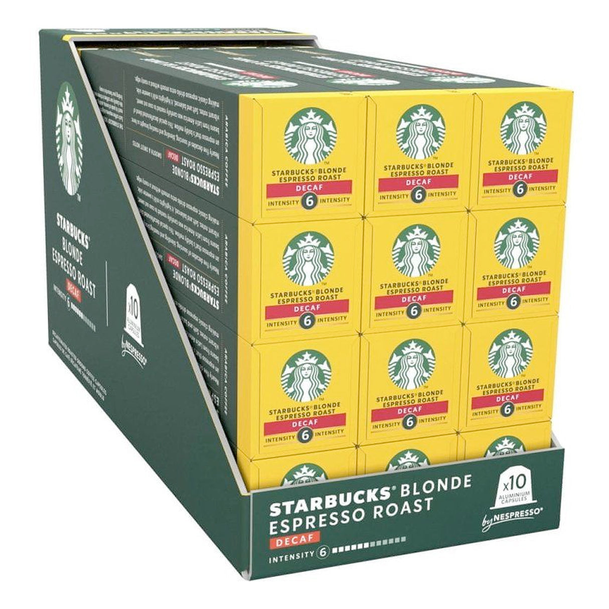Starbucks By Nespresso Decaf Blonde Espresso Roast 12x10 Coffee Capsules