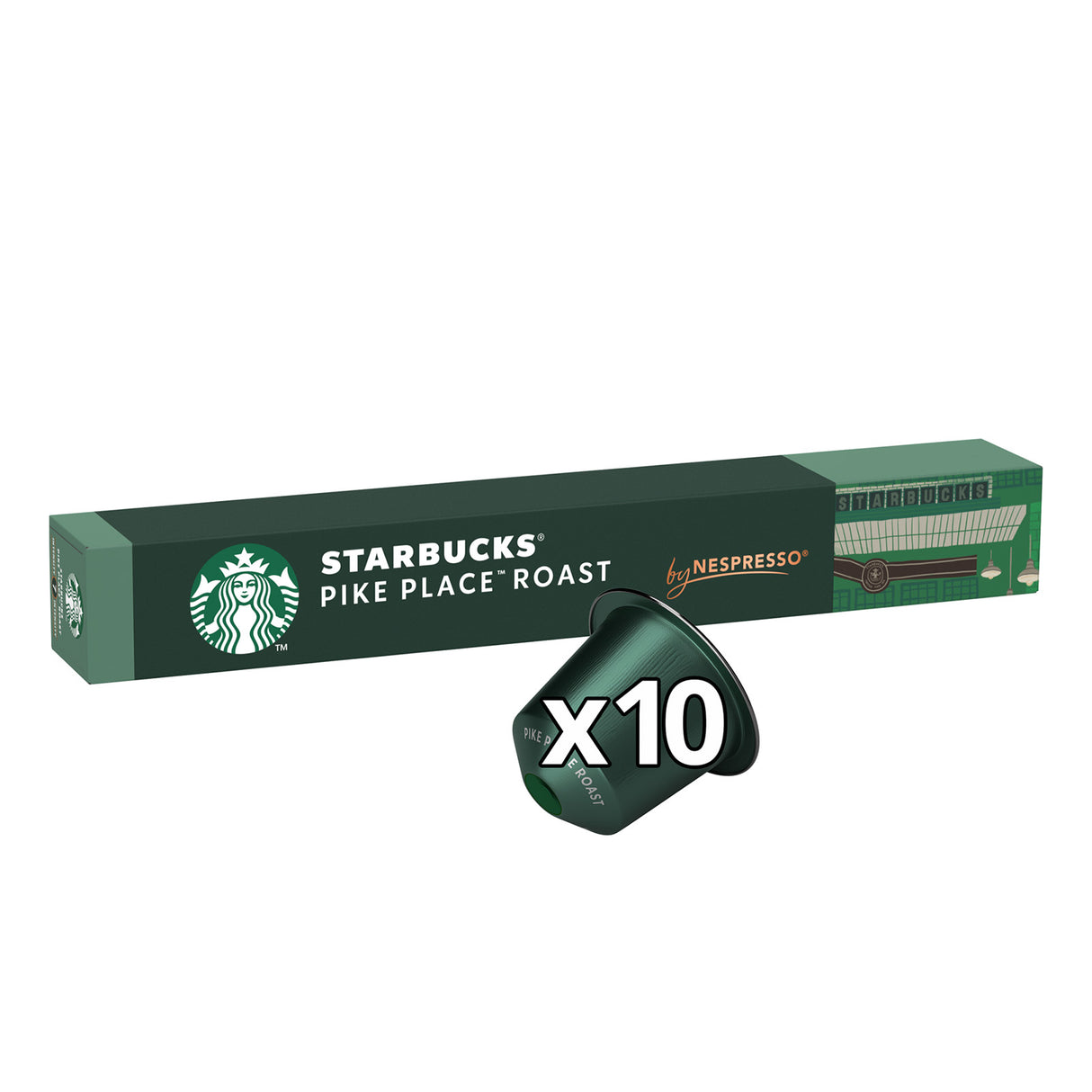 Starbucks By Nespresso Pike Place 1x10 Coffee Capsules