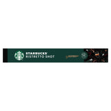 Starbucks Ristretto Shot Nespresso capsule on a white background