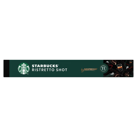 Starbucks Ristretto Shot Nespresso capsule on a white background