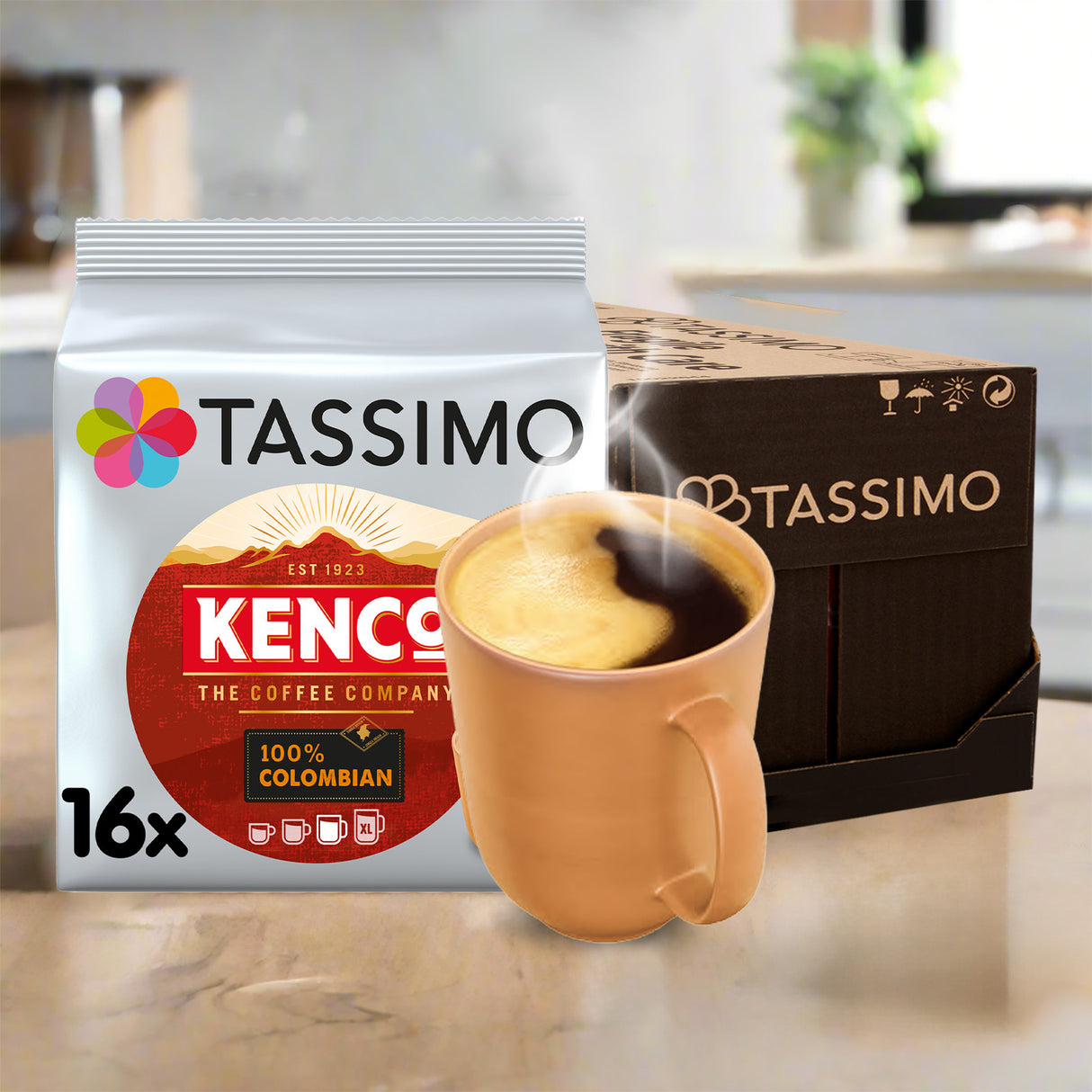 Tassimo Kenco Colombian Coffee Pods Case