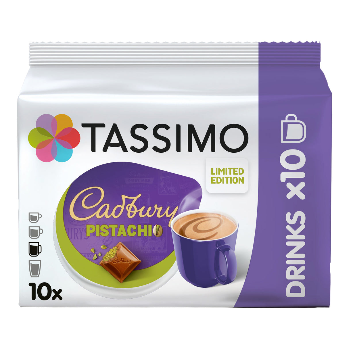 Tassimo Cadbury Pistachio Hot Chocolate Pods Case