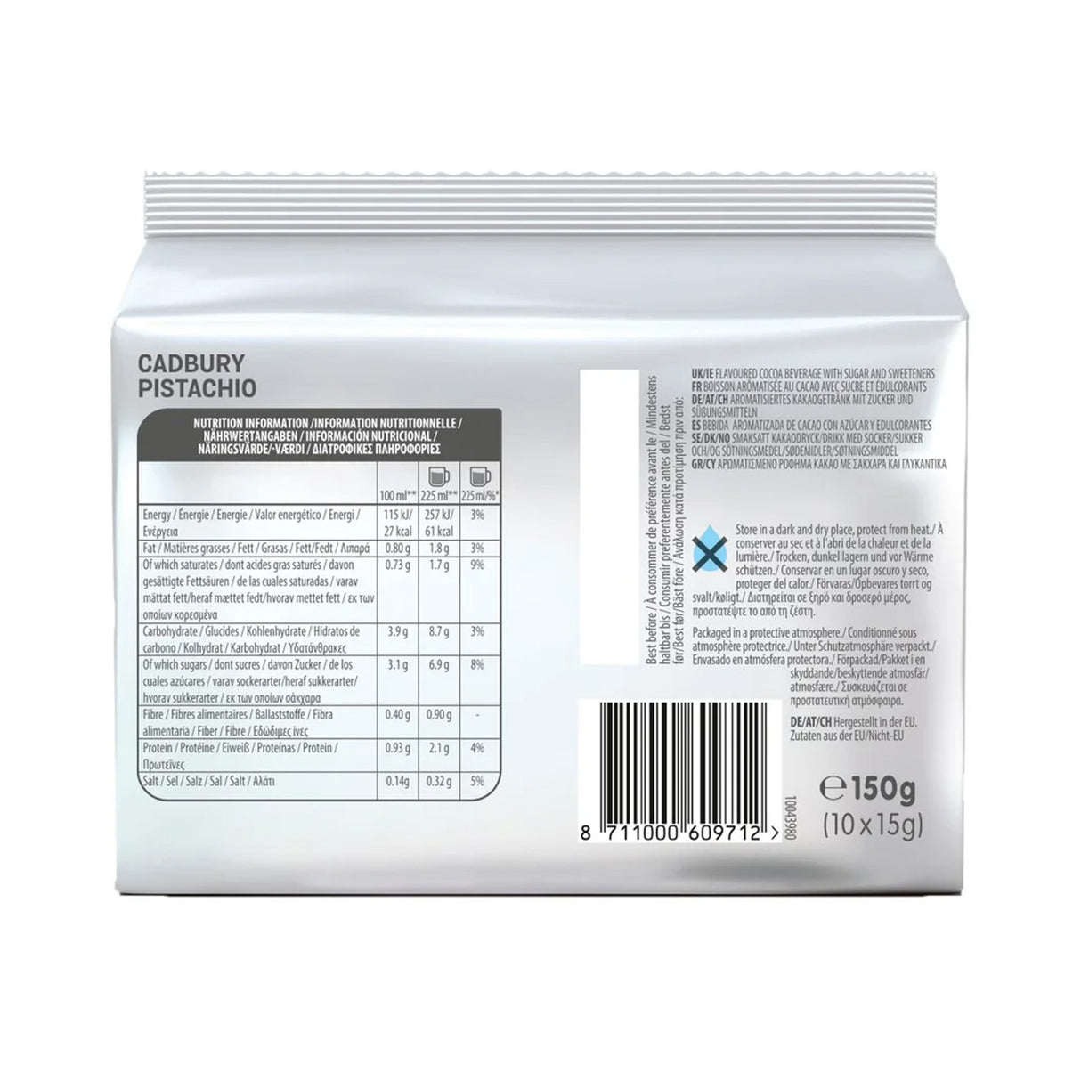 Tassimo Cadbury Pistachio Hot Chocolate Pods Case