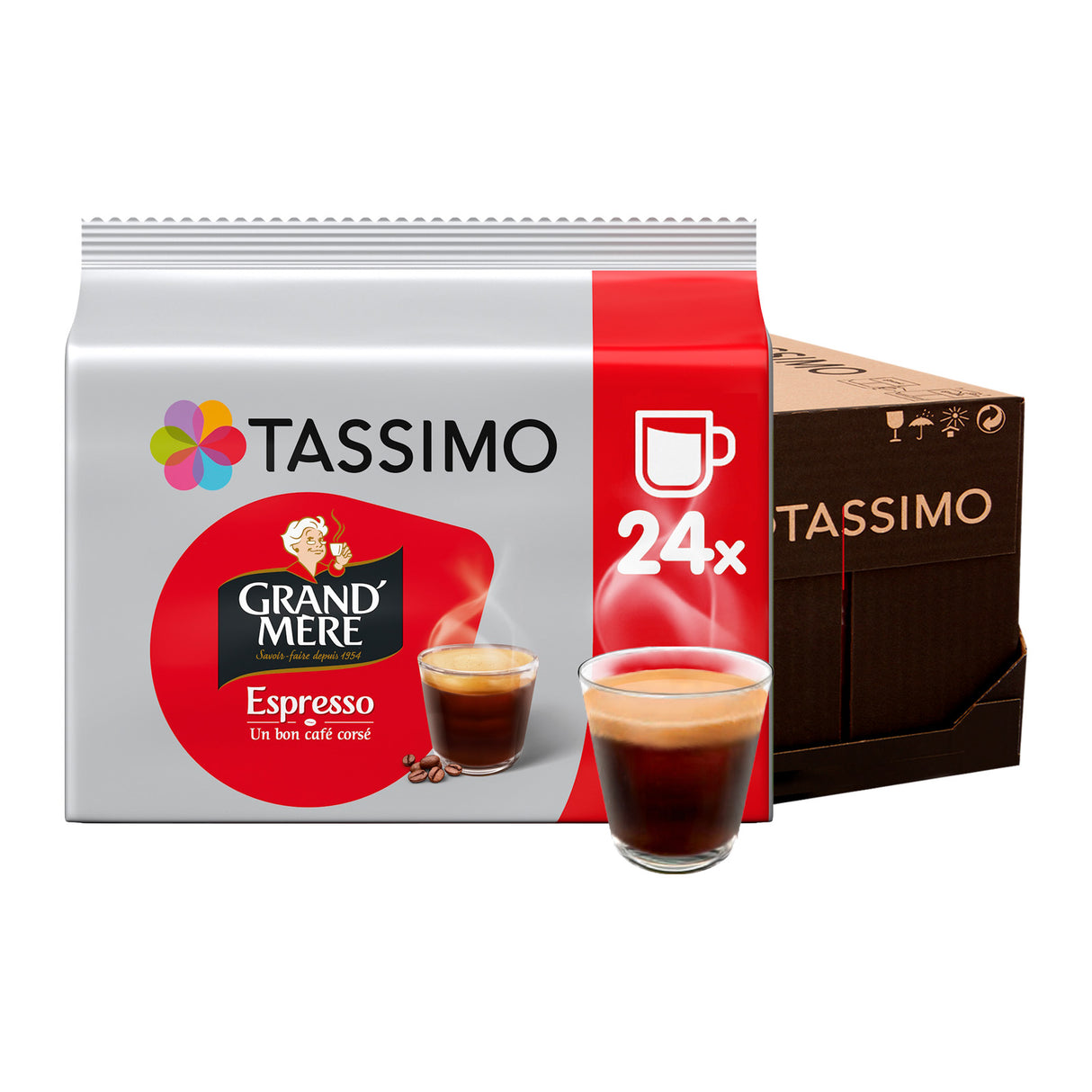 Tassimo Grand Mere Espresso 24 Coffee Pods Case