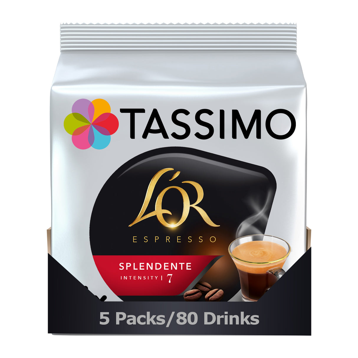 Tassimo Espresso Splendente casee 80 drinks