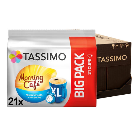 Tassimo Morning Cafe Big Pack coffee pods 5x21 