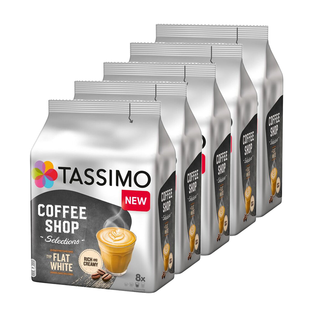 Tassimo Coffee Shop Flat White 5pack