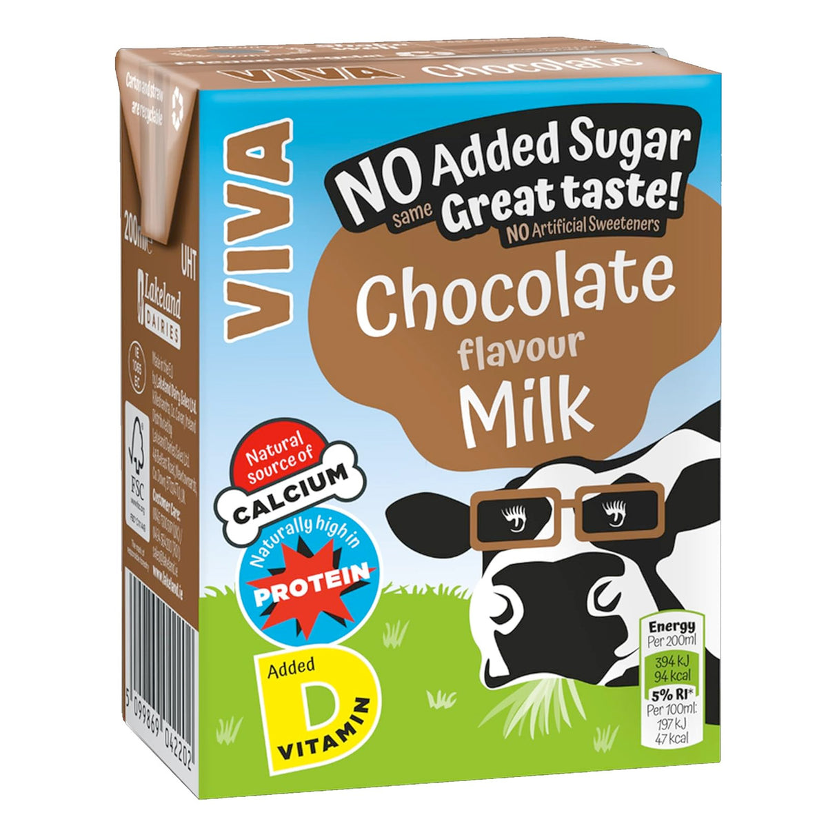 Viva Chocolate Flavoured Milk Cartons 27x200ml