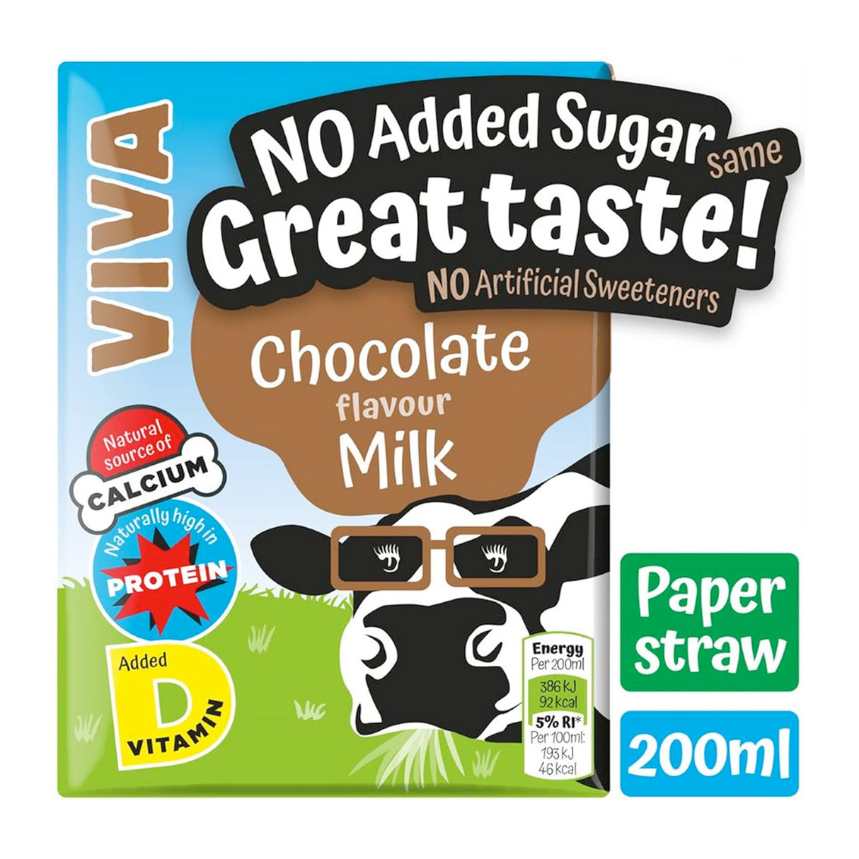 Viva Chocolate Flavoured Milk Cartons 27x200ml