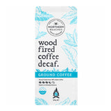 A 500g stand-up pouch of Northern Beaches Coffee Roasters 'Wood Fired Coffee Decaf' on a plain white background.