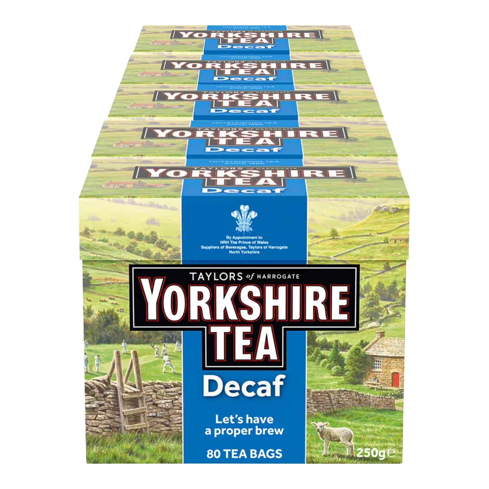 Yorkshire Decaf Tea Bags 5x80 – Coffee Supplies Direct