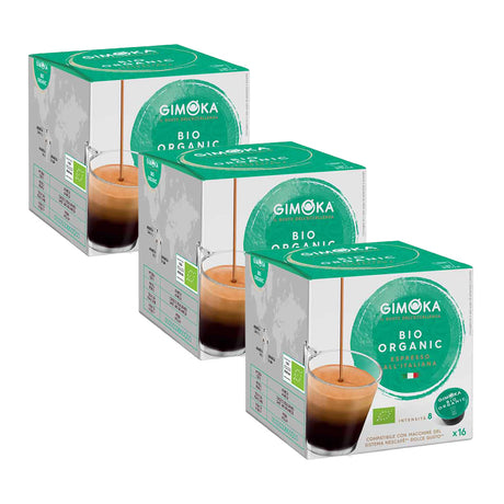 Gimoka Dolce Gusto Compatible 3 x 16 Espresso Bio Organic Coffee Pods