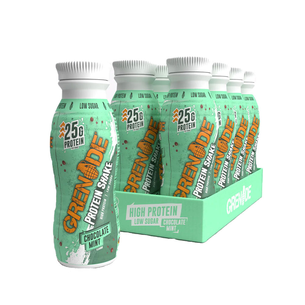 8 Bottles of Grenade Chocolate mint protein shakes