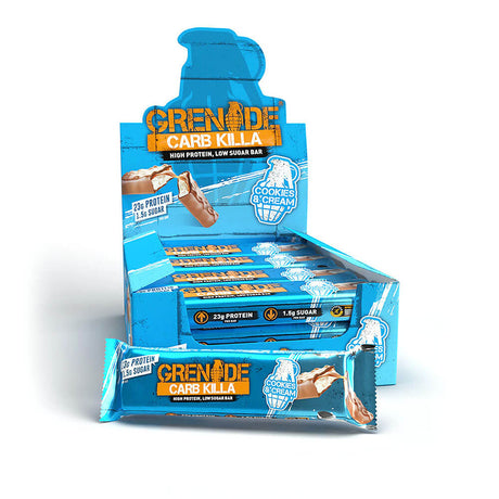 Grenade Cookies & Cream Protein Bars box of 12