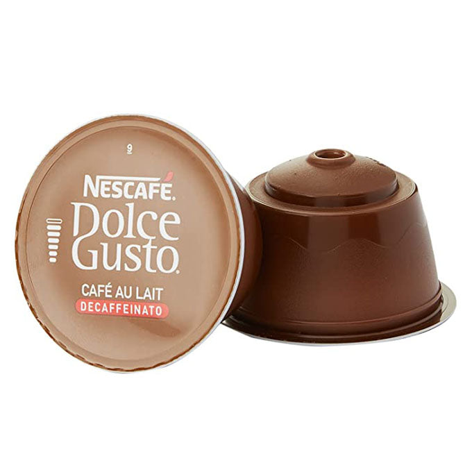 Café Au Lait Decaf Coffee Pods  Nescafé Dolce Gusto Case 3 x 16 Drinks –  Coffee Supplies Direct