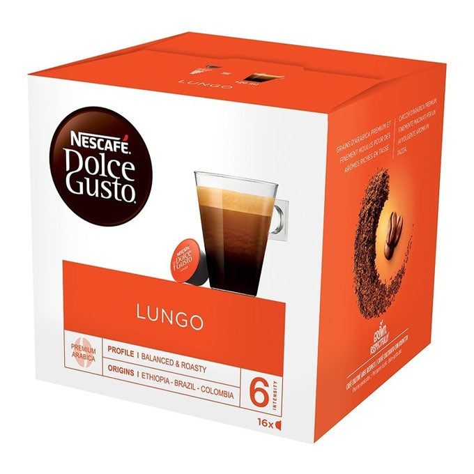 Nescafe Dolce Gusto Lungo Black Coffee Pods 3 x 16 Drinks – Coffee Supplies  Direct