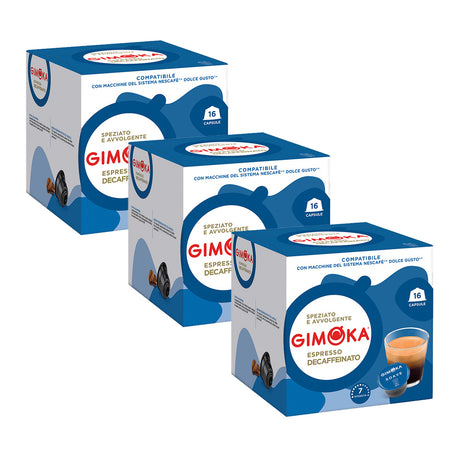 Gimoka Dolce Gusto Compatible 3 x 16 Espresso Decaffeinato Coffee Pods