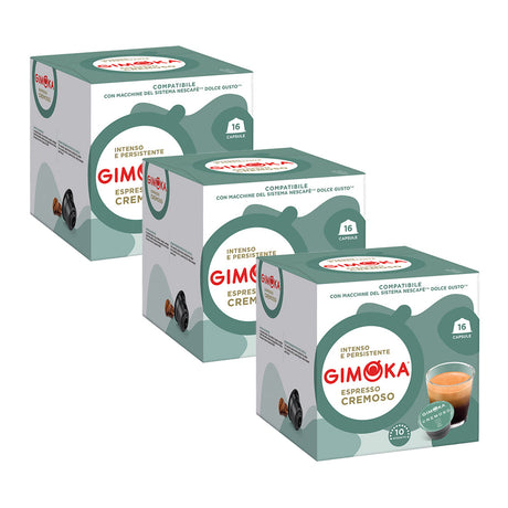 Gimoka Dolce Gusto Compatible 3 x 16 Espresso Cremoso Coffee Pods