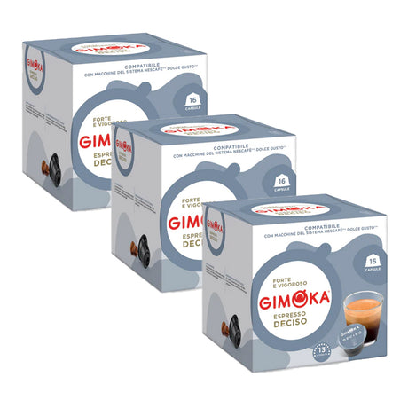 Gimoka Dolce Gusto Compatible 3 x 16 Espresso Deciso Coffee Pods