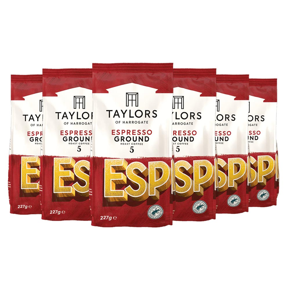 Taylors of Harrogate Espresso Ground Coffee 6x227g