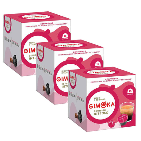 Gimoka Dolce Gusto Compatible 3 x 16 Espresso Intenso Coffee Pods