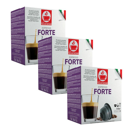 Tiziano Bonini Dolce Gusto Compatible 3 x 16 Espresso Forte Coffee Pods