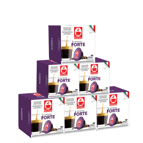 Tiziano Bonini Espresso Forte 6 x 16 Lavazza A Modo Mio Compatible Coffee Pods