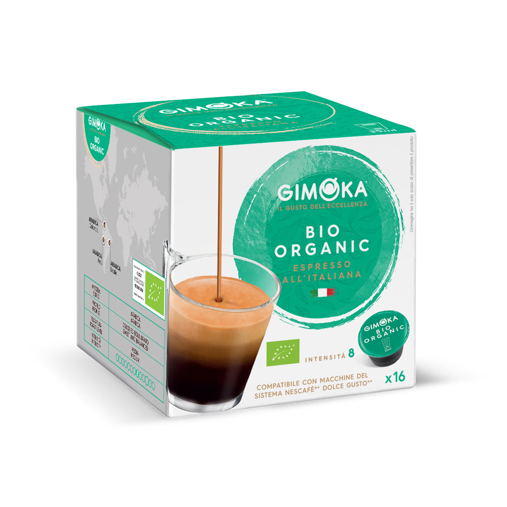Gimoka Dolce Gusto Compatible 1 x 16 Espresso Bio Organic Coffee Pods