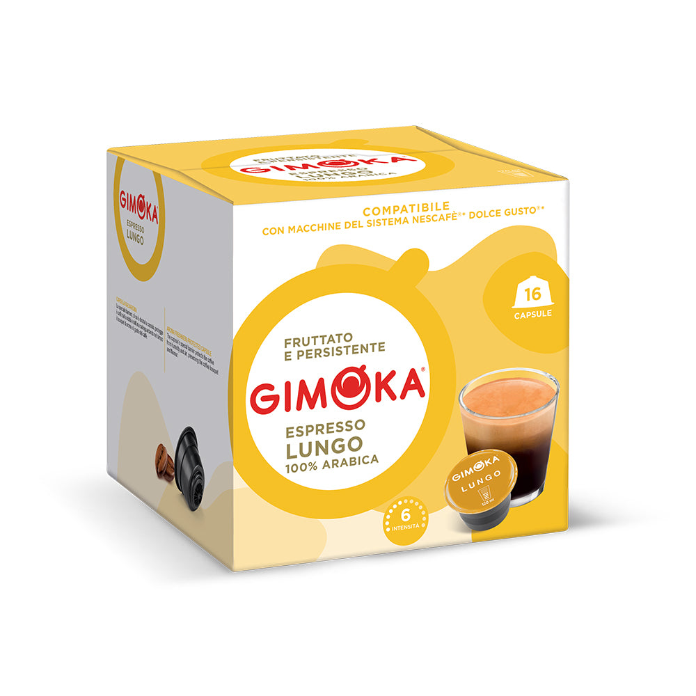 Gimoka Dolce Gusto Compatible 1 x 16 Espresso Lungo Coffee Pods