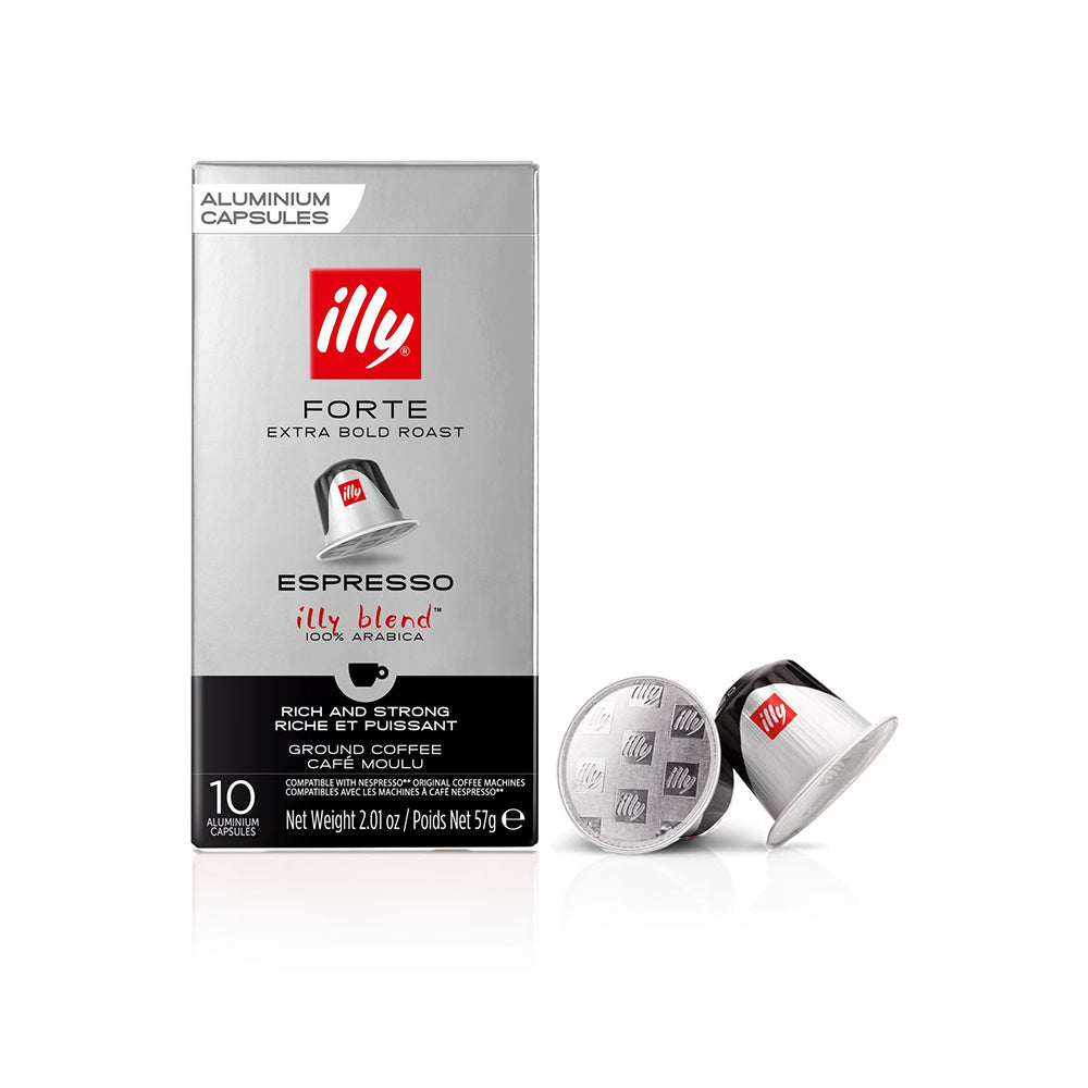 Illy Espresso Forte Coffee Capsules 1 x 10 Nespresso Compatible