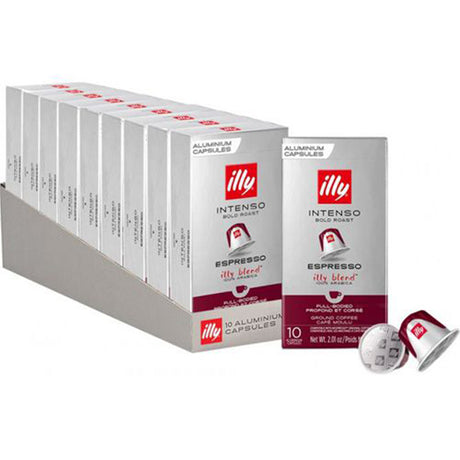 Illy Espresso Intenso Coffee Capsules 10 x 10 Nespresso Compatible