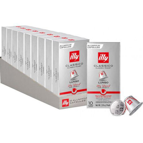 Illy Lungo Classico Coffee Capsules 10 x 10 Nespresso Compatible