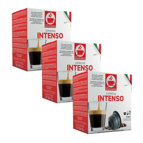Tiziano Bonini Dolce Gusto Compatible 3 x 16 Espresso Intenso Coffee Pods