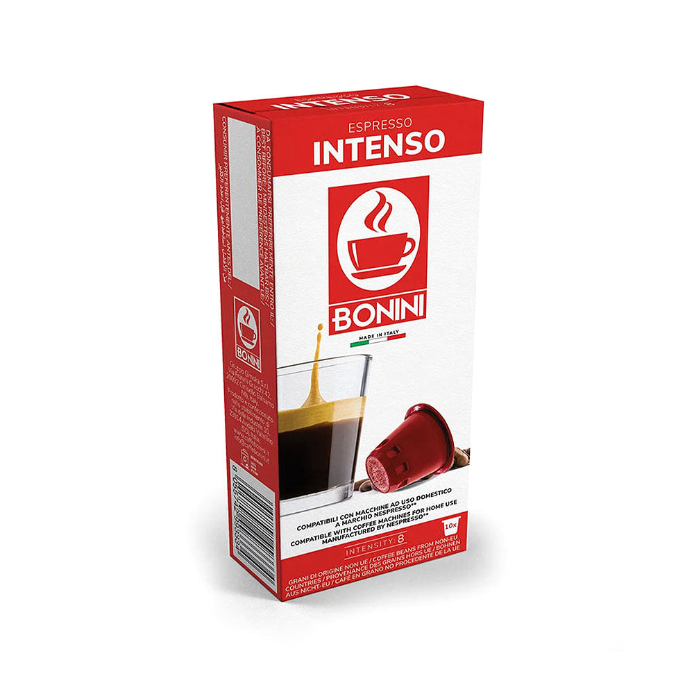 Bonini Espresso Intenso Capsules 10 Nespresso Compatible Pods