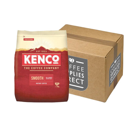 6 Kenco smooth 650g refil bags case