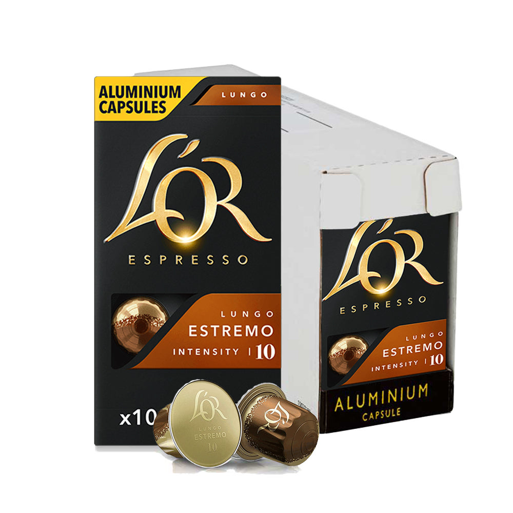 L'OR Espresso Estremo Coffee Capsules 10x10 Nespresso Compatible