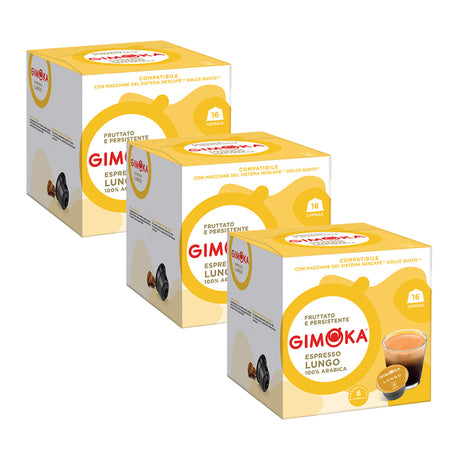 Gimoka Dolce Gusto Compatible 3 x 16 Espresso Lungo Coffee Pods