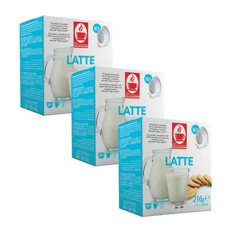 Tiziano Bonini Dolce Gusto Compatible 3 x 16 Milk Pods