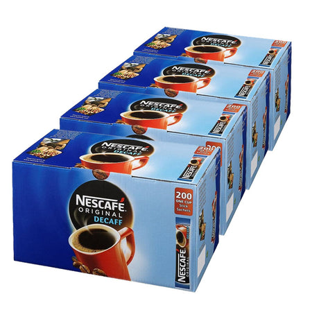 4 boxes of Nescafe Decaf 200 sticks