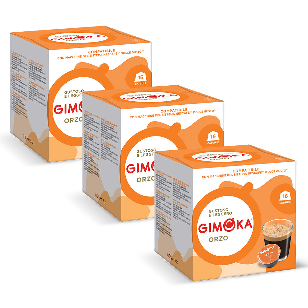 Gimoka Dolce Gusto Compatible 3x16 Orzo Coffee Pods