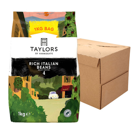 Taylors of Harrogate Rich Italian Coffee Beans Case 2 x 1kg